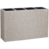 CASARIA Blumenkasten 95 x 27 x 60 cm creme