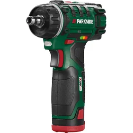 Parkside PBSA 12 E4 inkl. 1 x 2,0 Ah + Ladegerät + Bit-/Bohrerset