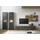 Home Affaire Wohnwand City/Giron, moderne Anbauwand, Komplettset in vielen Farben verfügbar, (Set, 4-St), enthält zwei Vitrinen, ein Lowboard & ein Wandboard grau