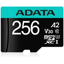 A-Data microSDXC Premier Pro 256GB Class 10 UHS-I V30 + SD-Adapter