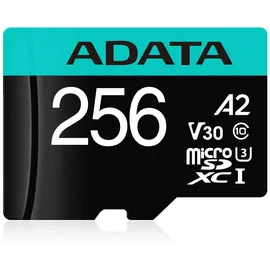 A-Data microSDXC Premier Pro 256GB Class 10 UHS-I V30 + SD-Adapter