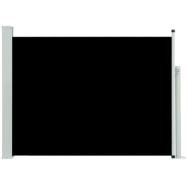 vidaXL Ausziehbare Seitenmarkise 100 x 500 cm schwarz