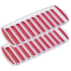 WESTMARK Eiswürfelform Stixx, spülmaschinengeeignet, 2er Set, Zeitloser Eiswürfelbereiter für das Herstellen von 20 Eissticks, 1 Set = 2 Formen à 10 Fächer