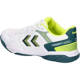 hummel Court Control II White/Green/Yellow 39