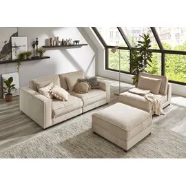 Atlantic Home Collection 2-Sitzer Valan Cord 198 x 83 x 126 cm Beige