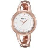 Pulsar Damen Analog Quarz Uhr mit Edelstahl beschichtet Armband PH8208X1