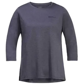 Jack Wolfskin Crosstrail 3/4-arm T-shirt - Dolphin - S