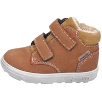 Klettboot PEPINO BY RICOSTA "Alex WMS: normal", Kinder, Gr. 26, braun (curryfarben), Leder, casual, Schuhe, Winterboots, Babyschuh, Kindergartenschuh mit Warmfutter