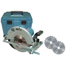 Makita 5903RKX1 Handkreissäge 235 mm 2000 W mit 2 zusätzlichen Klingen + Koffer Makpac