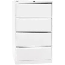 BISLEY Hängeregistraturschrank 4 Schübe 80 x 62,2 x 132,1 cm weiß