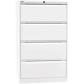 BISLEY Hängeregistraturschrank 4 Schübe 80 x 62,2 x 132,1 cm weiß