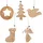Marrakesch Orient & Mediterran Interior Weihnachtsanhänger 5er Set braun
