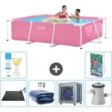 Rechteckiger Frame Pool - 220x150x60 Cm - 7-teilig  S42