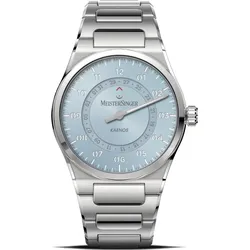 Meistersinger Klassik Plus Kaenos Open Date KSOD914 - eisblau,silber - 40mm