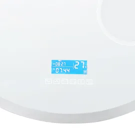 Beliani Badezimmerspiegel FIXIN 80 cm 80 cm mit Bluetooth-Lautsprecher Silber