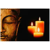 MCW Glasbild Buddha