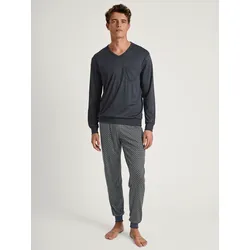 CALIDA Pyjama »Relax Swiss Edition«, (2 tlg.), mit soften Bündchen an Abschlüssen CALIDA anthrazit XXL (58/60)