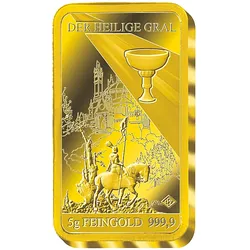 5-g-Feingold-Gedenkbarren „Der Heilige Gral“