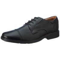 CLARKS Herren Clarkslite Cap Oxford, Black Leather, 41.5 EU