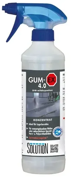 Industriereiniger Solution Glöckner Gum-Ex 4.0 500 ml Abrieb- und Reifenspurenentferner für den Industriebereich
