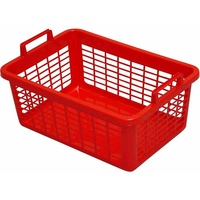 Lockweiler Wäschekorb eckig 26 l, 50 cm, rot