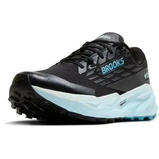Brooks Cascadia 19 Damen Black / Ebony / Blue Flower 37,5