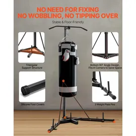Vevor 2 in 1 Boxsackständer Schwarz