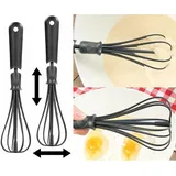 Rosenstein & Söhne 2er-Set flexible Schneebesen, verstellbare Breite