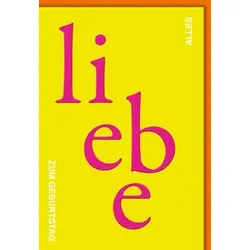 Geburtstagskarte Liebe 512556 Schrift