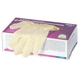 Papstar Einmalhandschuhe Latex puderfrei M braun
