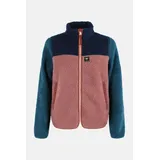 Danefae Fleecejacke Danebirk Damen Dunkelblau Rosa Türkis Teddy