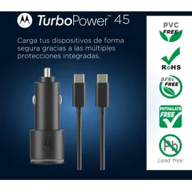 Motorola TurboPower 45W Autolader USB-A/USB-C SJV102-EU, - Weiß