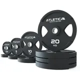 Atletica 115 kg Set Dual-Gripper Plates (Hantelscheiben Paar) 115kg Set in 2x2.5kg | 2x5kg | 2x10kg | 4x20kg