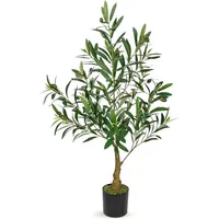 luxuskollektion Großer Olivenbaum Kunstpflanze 90cm Kunstbaum Deko Wohnzimmer Büro