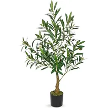 luxuskollektion Großer Olivenbaum Kunstpflanze 90cm Kunstbaum Deko Wohnzimmer Büro