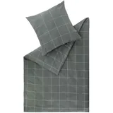 Esprit Flanell Bettwäsche CHECK Grau 135 x 200 cm | Grau