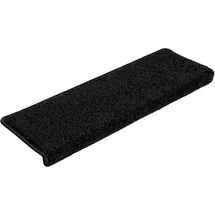 vidaXL Stufenmatten 20 Stk. 65x21x4 cm Schwarz, Treppenteppich, Stufenmatte, Stufenteppich, Treppenschutz, Treppendekoration, Treppenstufen Matten