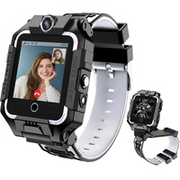 LiveGo 4G Kinder-Smartwatch mit GPS-Tracker und Anrufen, HD-Touchscreen, Kinder-Handyuhr, kombiniert SMS, Videoanruf, SOS, Schrittzähler, 4G-Smartwatch für Kinder, Jungen, Mädchen, 6–12(t10 schwarz)
