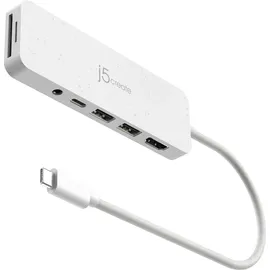 j5create USB-C-Multi-Port-Hub mit 60W Stromversorgung - USB-C Multi-Port Hub (With PD)