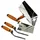 ConToo Fugblech Edelstahl 245 x 155mm Set Verfugungsblech + Fugenkelle 6mm+8mm mit Trapezkelle 180mm Korkgriff Tiroler Form CT04