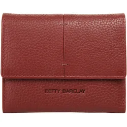 Geldbörse BETTY BARCLAY, rot, Leder, unifarben, klassisch, Kleinlederwaren, echt Leder
