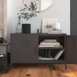 dorel home furnishings Bradford, | Schrank mit 2 Türen in Metall, Graphitgrau