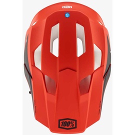 100% Trajecta Fidlock Fullface Helm-Rot-XL