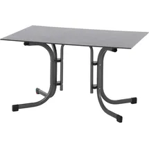 Siena Garden Sola Klapptisch 120 x 80 x 71 cm Anthrazit