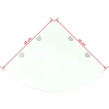 Glasregal Wandregal Glasboden Glasablage Glas Regal Badablage Bad Badezimmer Neu