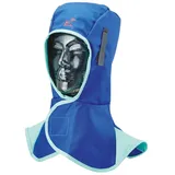 Weldas Schweißerhaube m.Klettverschluss,blau flammhemmendes Gewebe