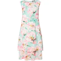 Betty Barclay Chiffonkleid mit Bindegürtel Mint/Rosé 48