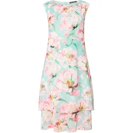 Betty Barclay Chiffonkleid mit Bindegürtel Mint/Rosé 48