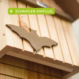 Siena Garden Fledermauskasten Nachtflatter Kiefer FSC 100%, 25x9x39 cm