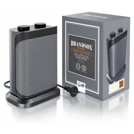 Brandson Keramikheizlüfter 1500 W Schwarz